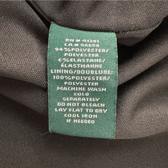 Lauren Ralph Lauren black ruffle‎ sleeve sheath dress size 4 - Picture 5 of 8